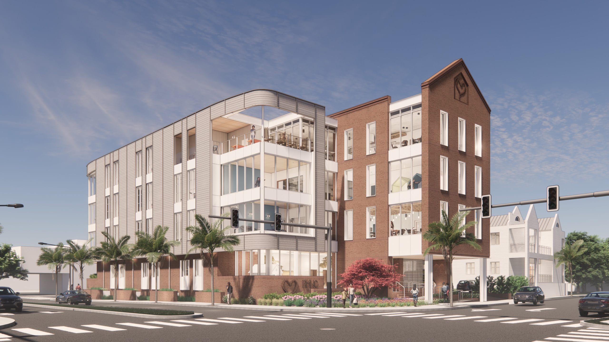 House exterior from corner of Calhoun and Barre